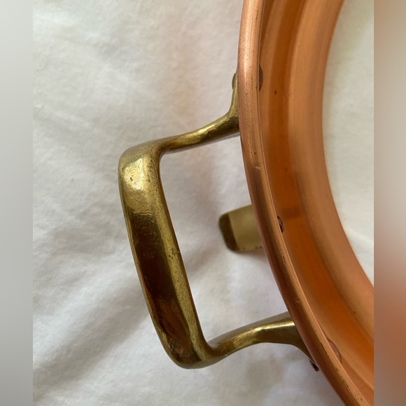 copper made in korea footed stand handled round - Picture 16 of 16